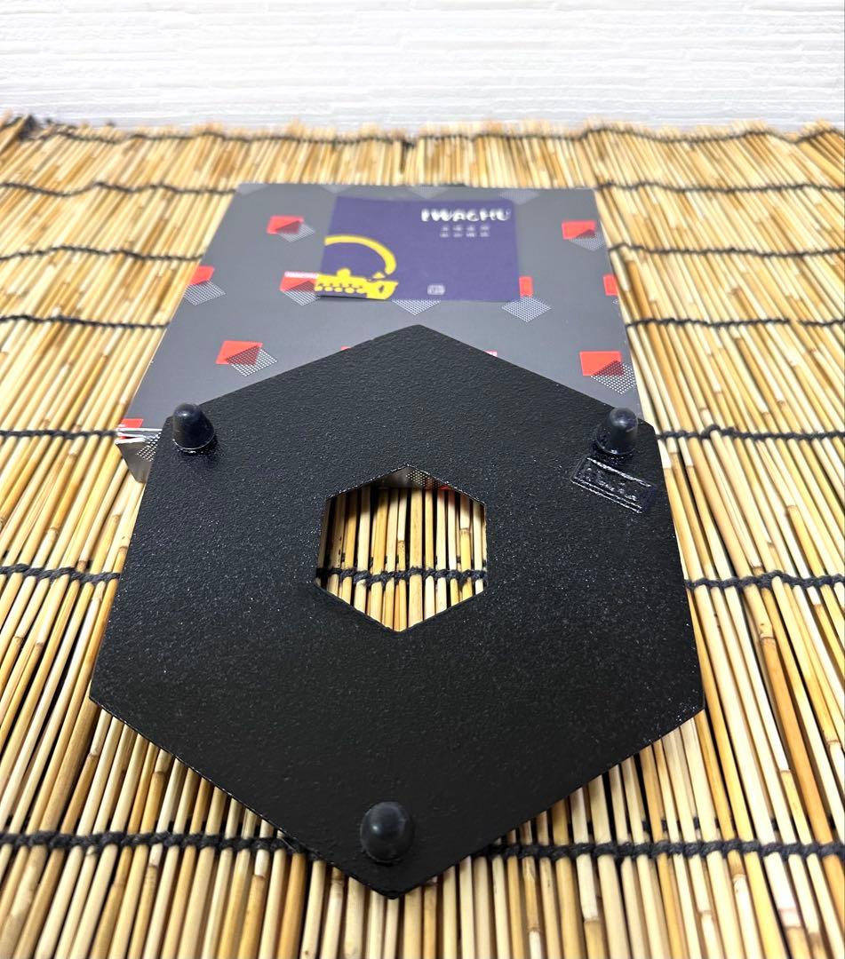 新品、供箱等付属品付 南部岩鋳四代目清末作 丸型肩付亀甲 鉄瓶台セット