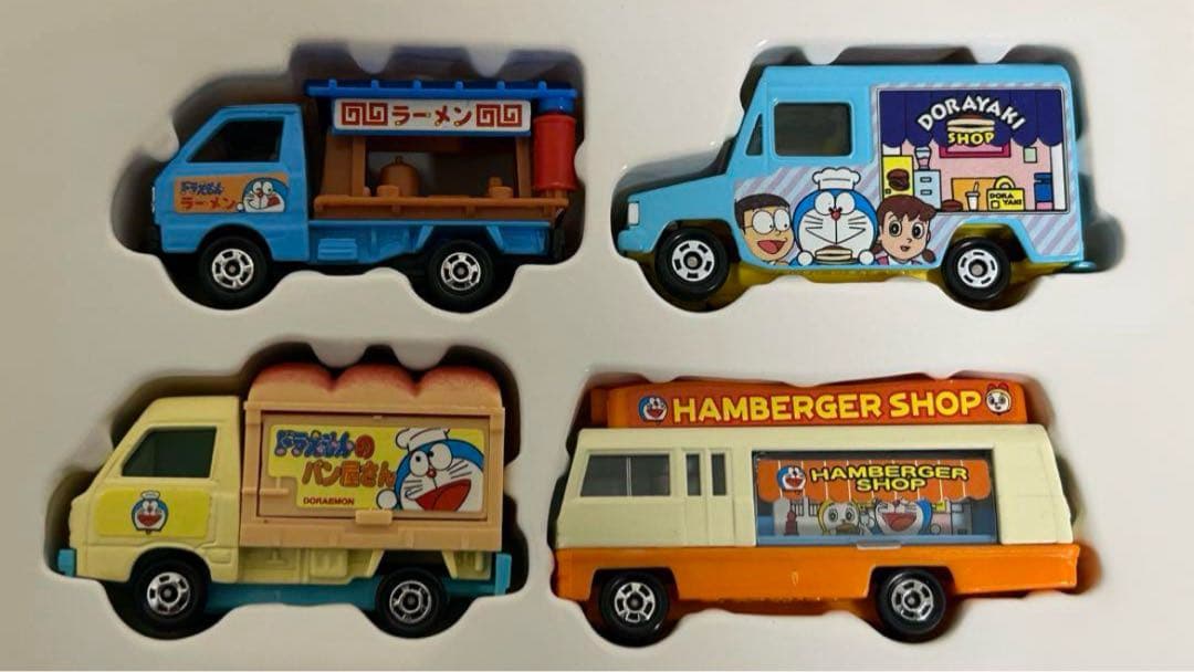 キャラトミカ ドラえもん たべもの販売車セット 運搬車セット 2点セット