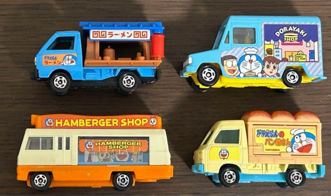 キャラトミカ ドラえもん たべもの販売車セット 運搬車セット 2点セット