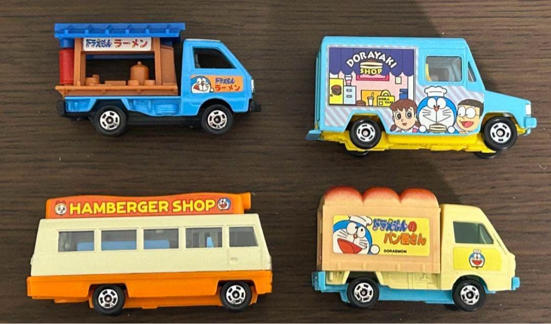 キャラトミカ ドラえもん たべもの販売車セット 運搬車セット 2点セット