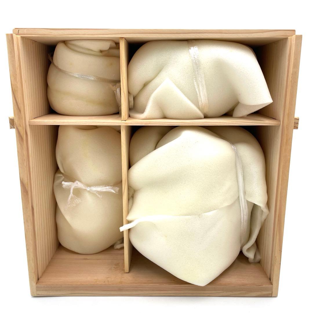 茶道具　染付　金襴手　花鳥文　平安　秀峰　台子皆具　水指　蓋置　釈立　建水　茶器