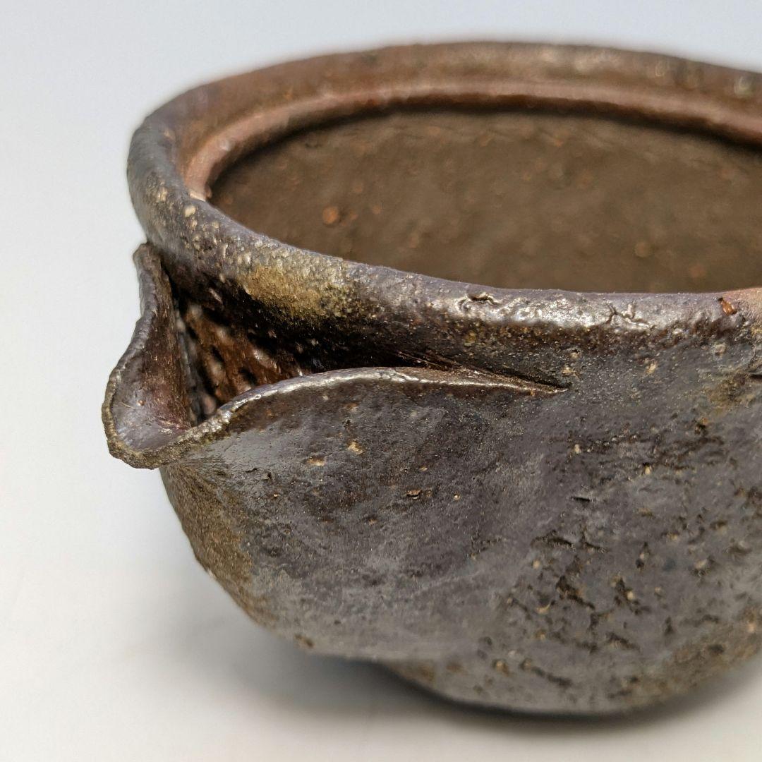 森風来 備前焼 手造り宝瓶 用心箱合布 霊芝摘み 煎茶道具 煎茶器 食器 在銘