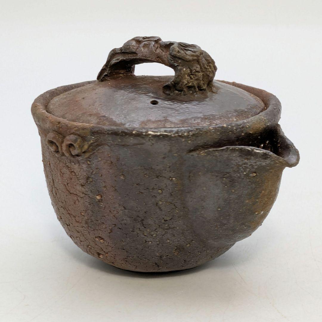 森風来 備前焼 手造り宝瓶 用心箱合布 霊芝摘み 煎茶道具 煎茶器 食器 在銘