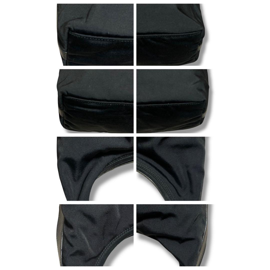 グッチ　ワンショルダー　ハンドバッグ　G金具　ナイロン　ブラック