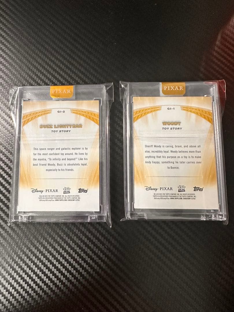 2025 TOPPS PIXAR GOLD HOBBY ウッディ、バズ セット