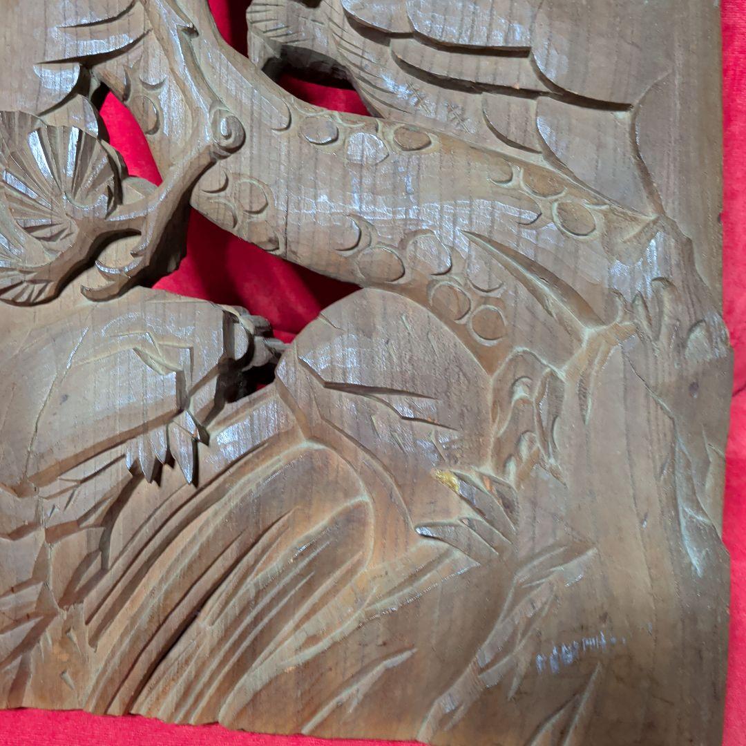 木彫り　彫刻　欄間　鷹　鳥　和柄　置物　だんじり　山車