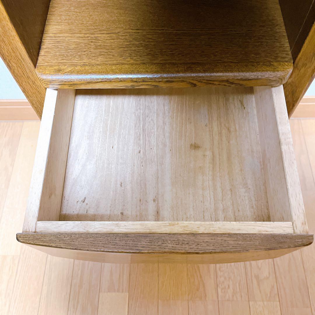 浜本工芸 ナラ材　電話台　チェスト チェスト キャビネット 引き出し収納