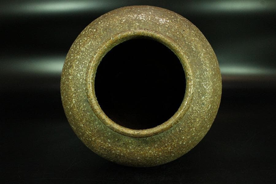 古い 信楽 茶壷 六古窯(K-XA846)