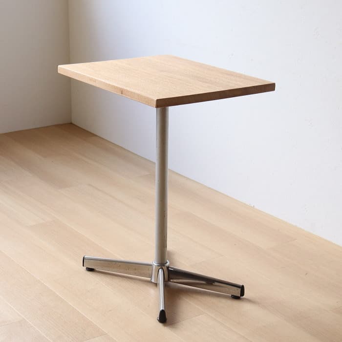 サイドテーブル レトロ 古家具 古材 ラワン天板 無垢材 木製 カフェ