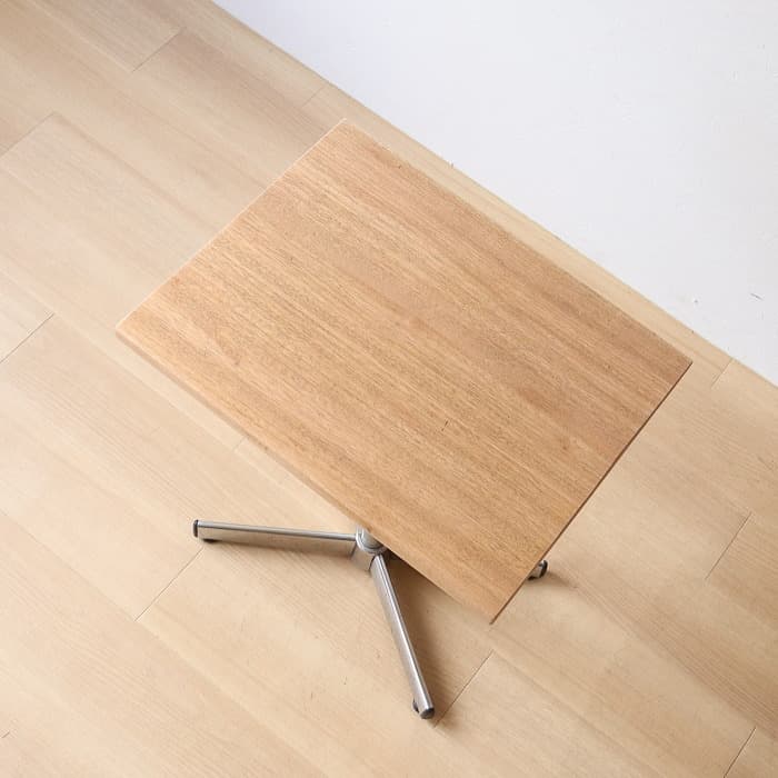 サイドテーブル レトロ 古家具 古材 ラワン天板 無垢材 木製 カフェ