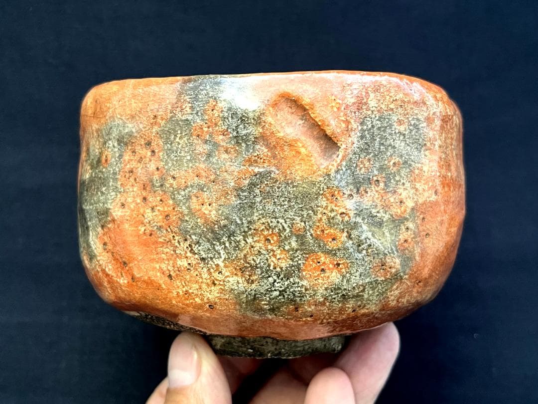 茶碗■古赤楽 かなり時代のある楽焼 江戸期 古い抹茶碗 宋光 時代物 骨董品■