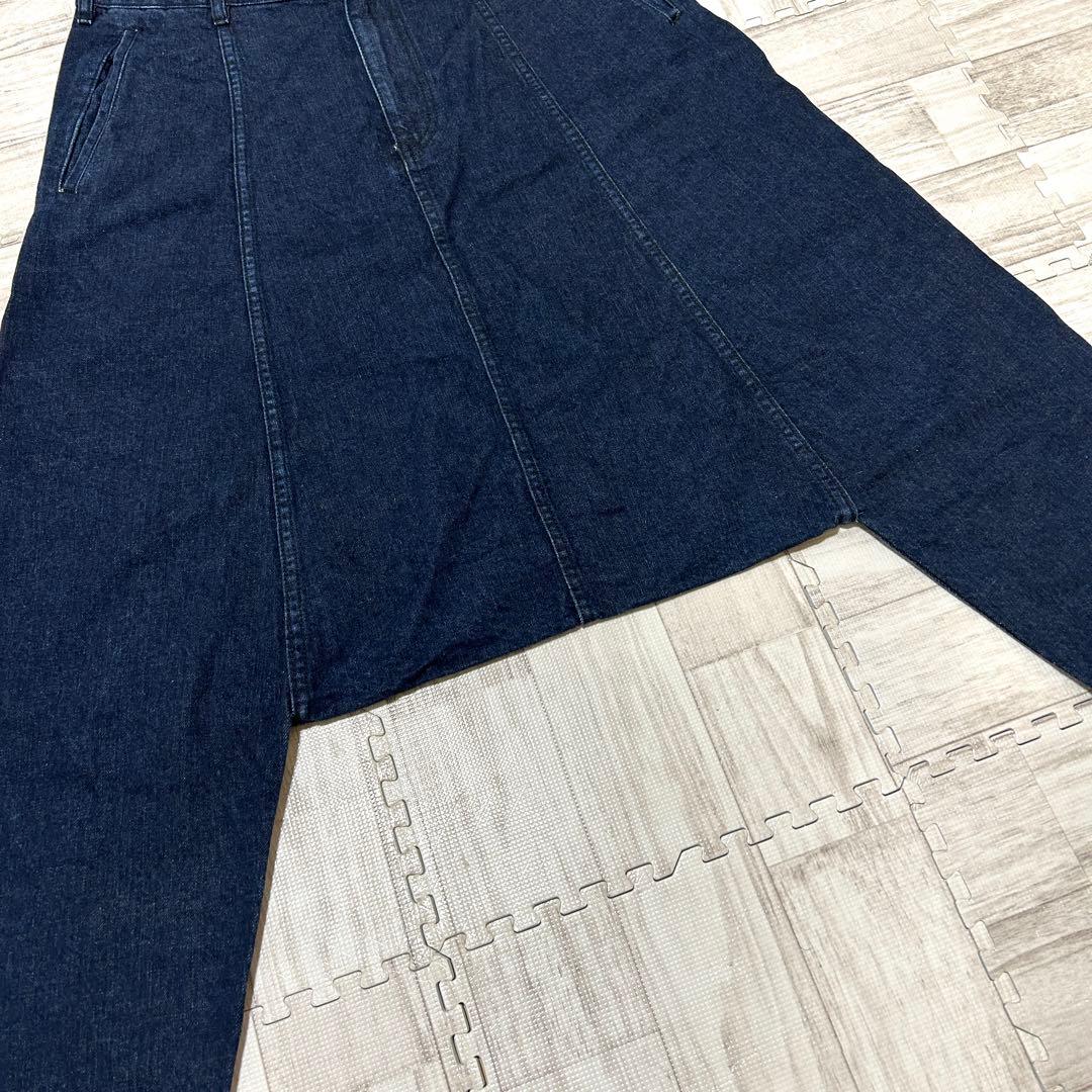 極美品 コムデギャルソンオムプリュス バックパッチサルエルパンツ デニム XS