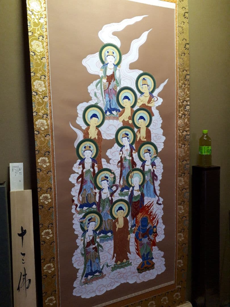 み*る様 ‼️大幅 ‼️ 十三佛　仏画　加藤清人　2尺5寸