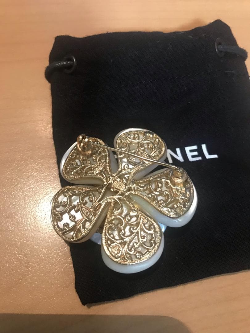 【訳あり】シャネル CHANEL カメリア フラワー ブローチ コサージュ