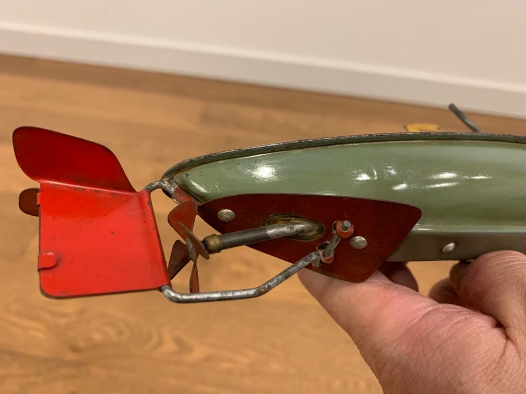 動作確認済 昭和レトロ マルサン S.N.N.25日本製 ブリキ潜水艦