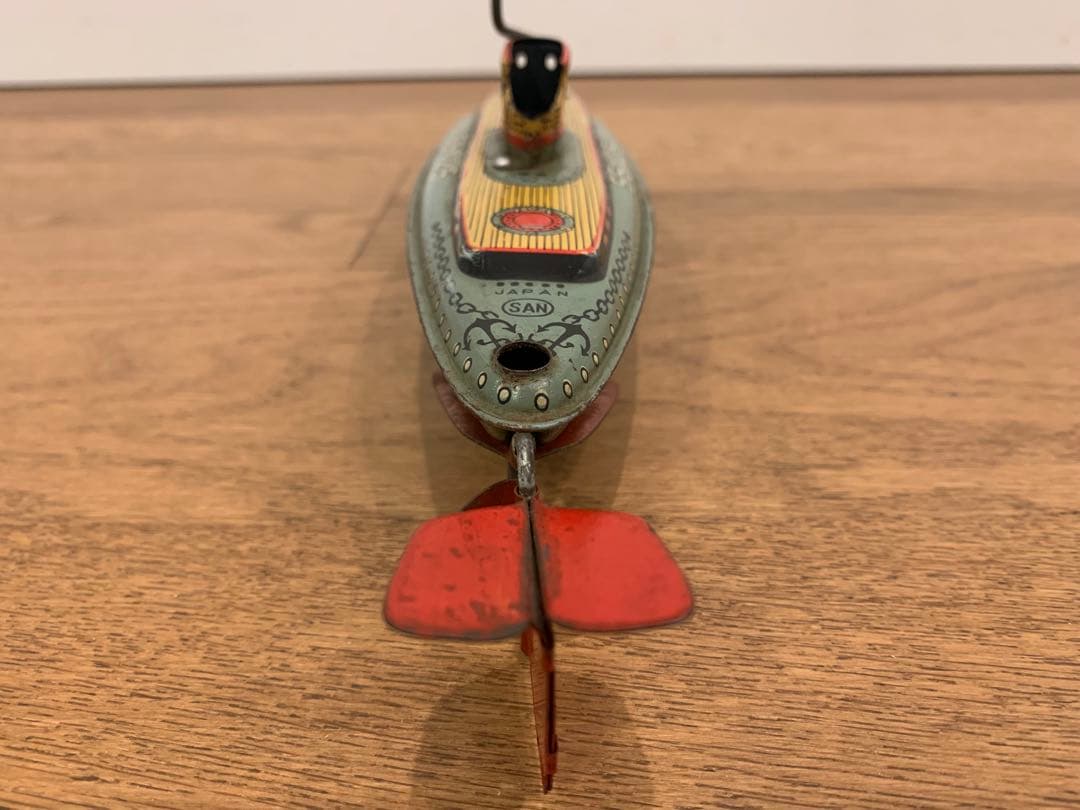 動作確認済 昭和レトロ マルサン S.N.N.25日本製 ブリキ潜水艦