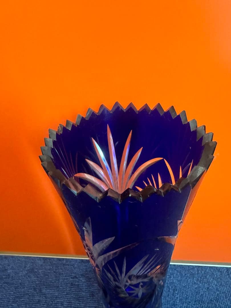 1864  切子 花瓶 フラワーベース