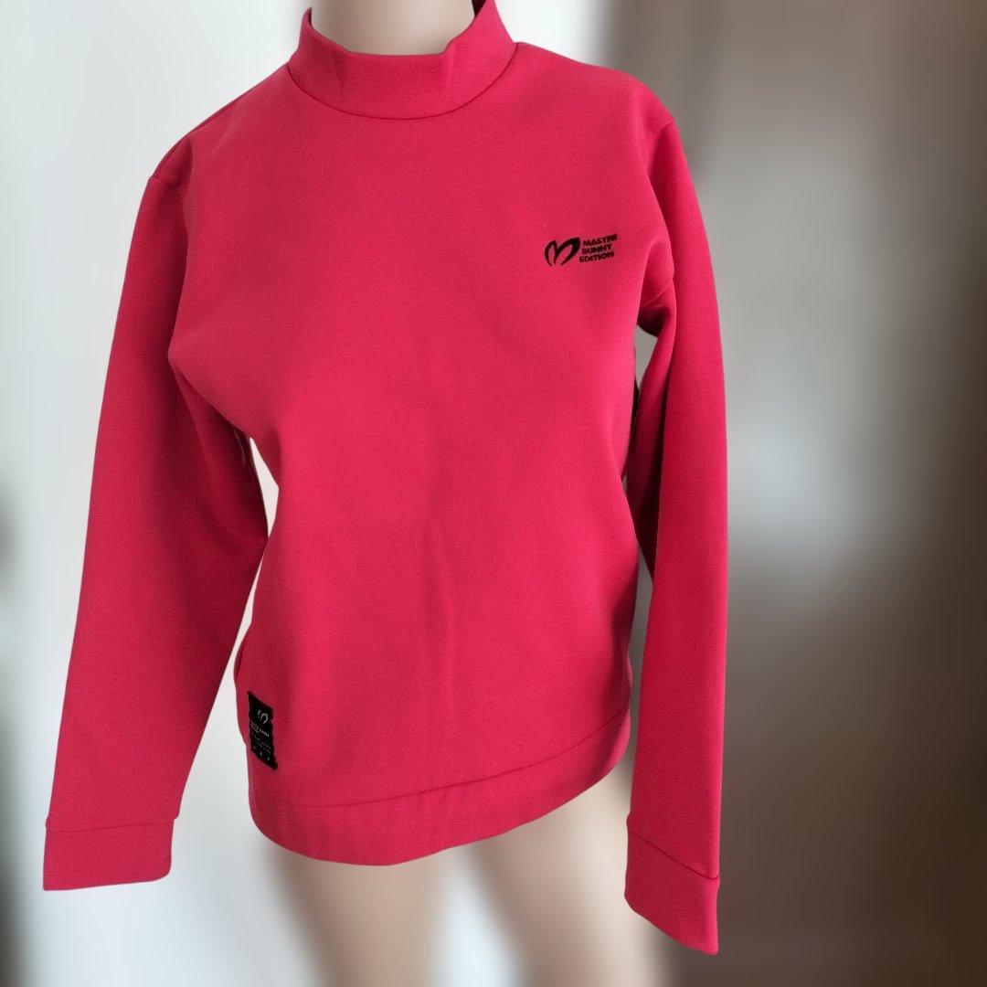 MASTER BUNNY EDITION 裏起毛ピンク ハイネックシャツ M