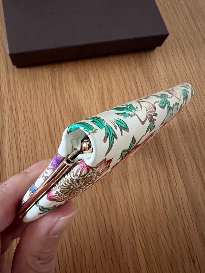 文庫屋大関　天溝がま口　アネモネ　ほぼ新品　箱あり