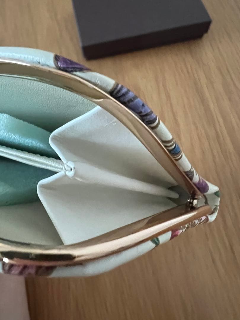 文庫屋大関　天溝がま口　アネモネ　ほぼ新品　箱あり