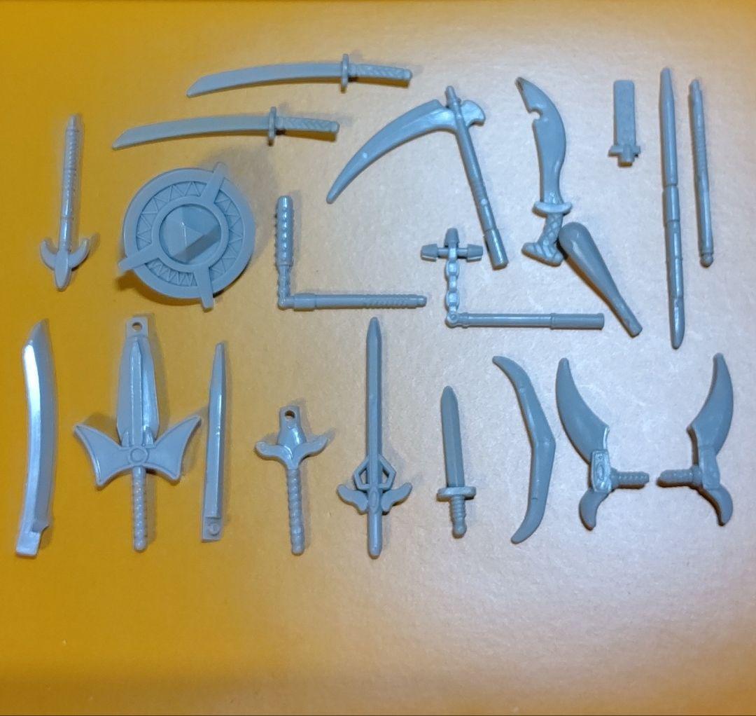 甲竜伝説ヴィルガスト 消しゴムフィギュア用プラ武器まとめ