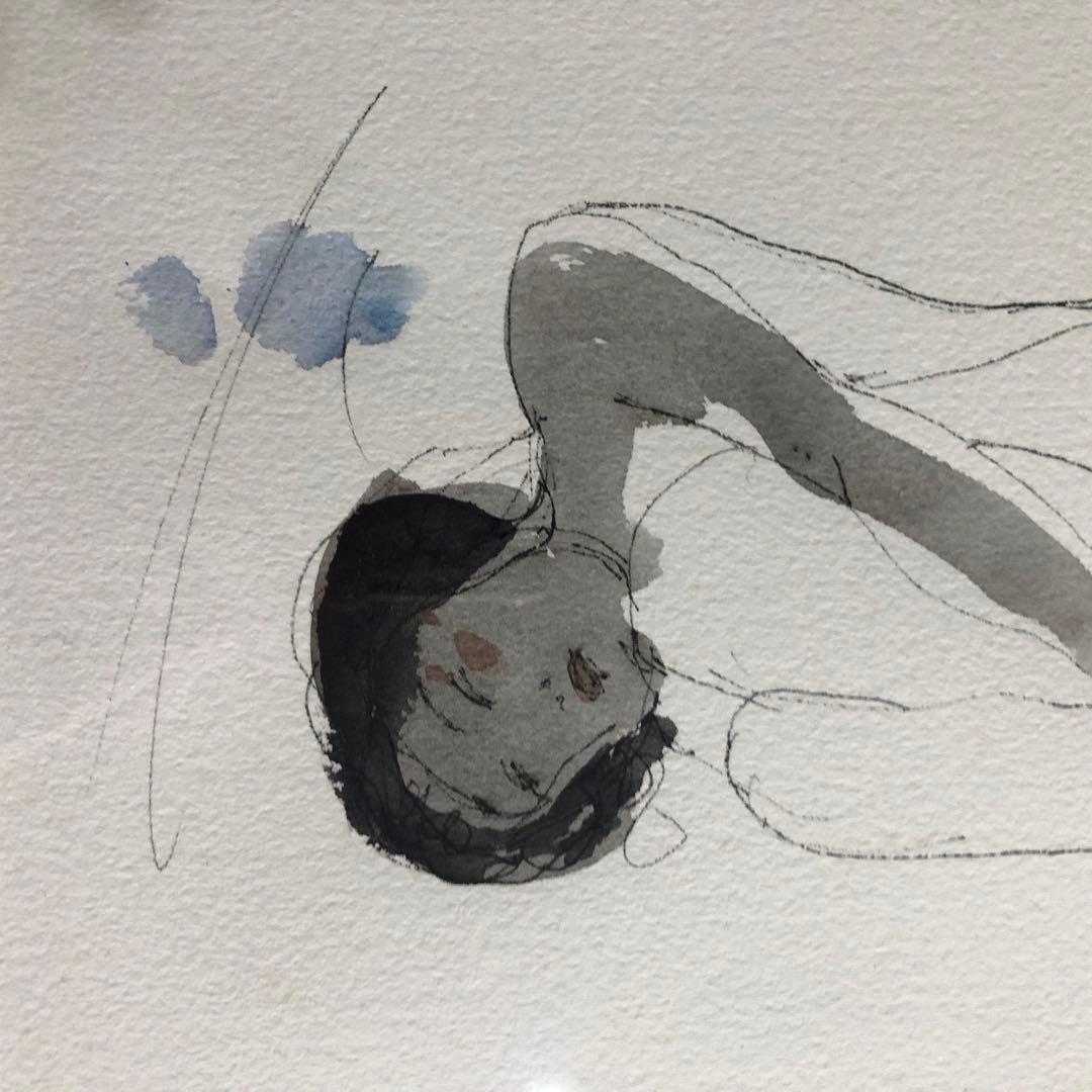 栗原一郎　素描　裸婦　絵画