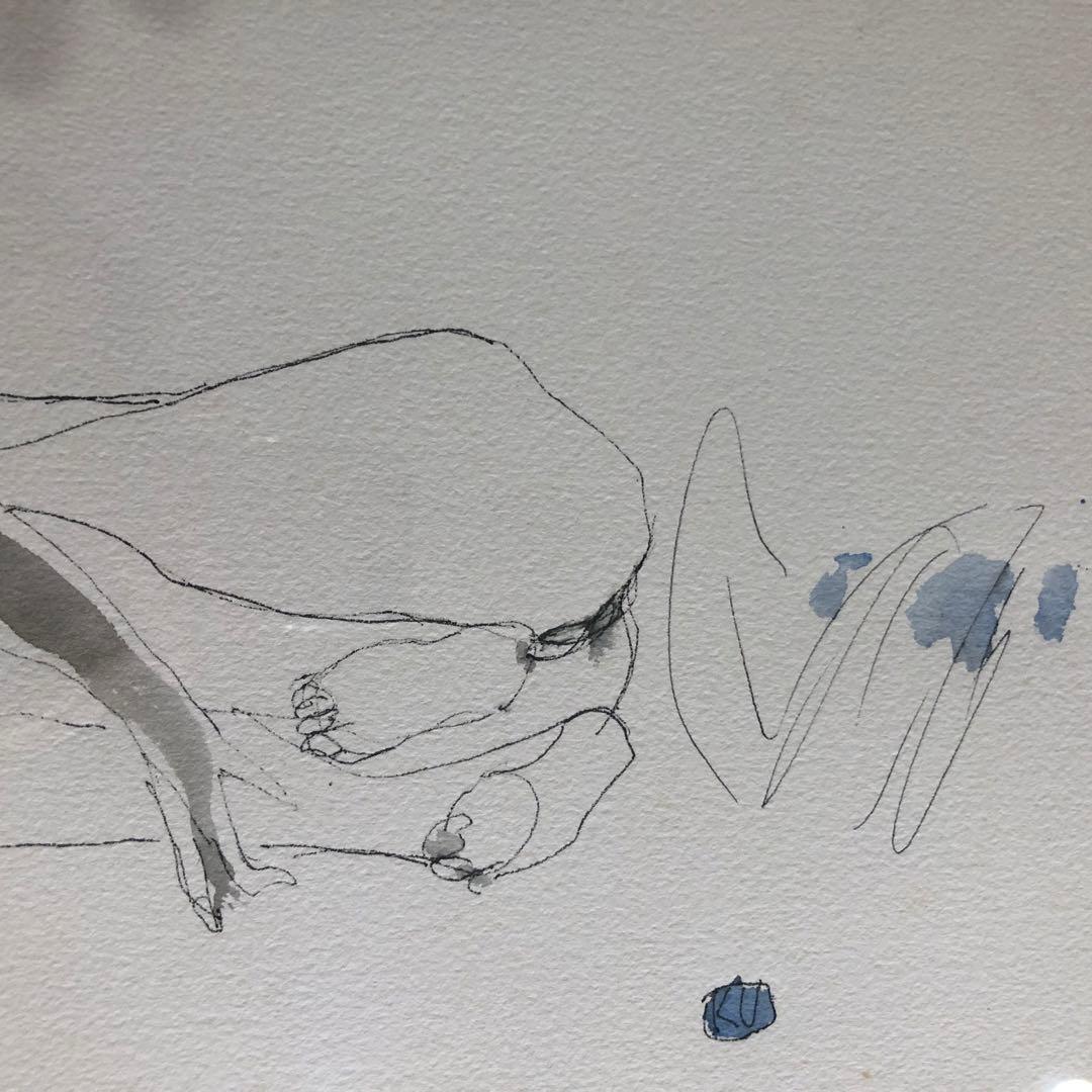 栗原一郎　素描　裸婦　絵画