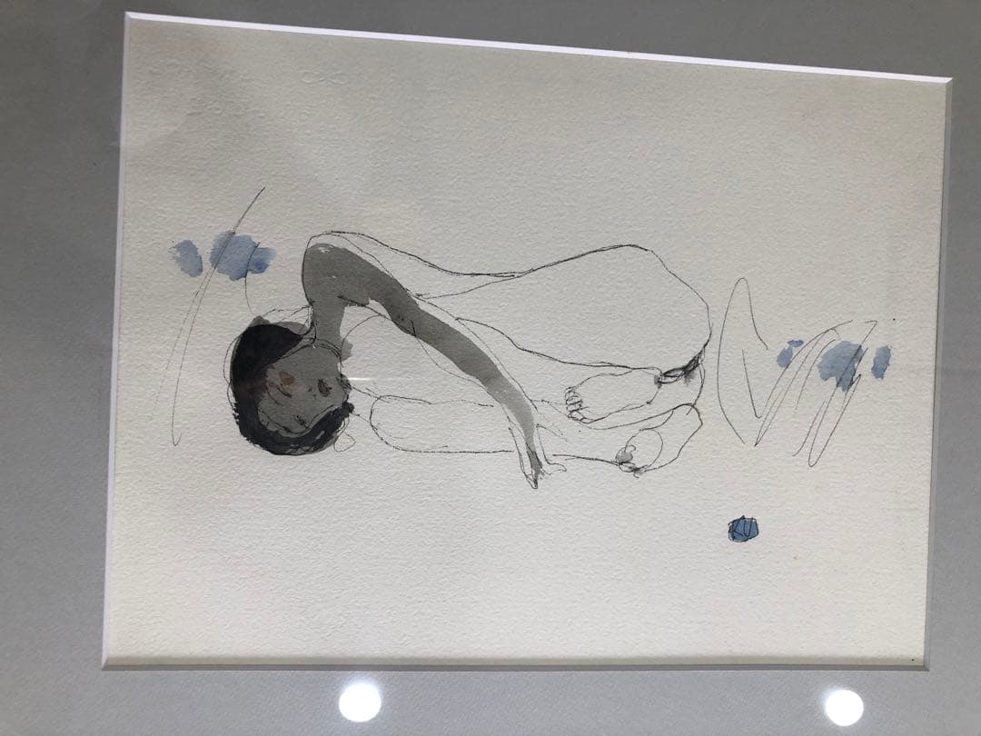 栗原一郎　素描　裸婦　絵画