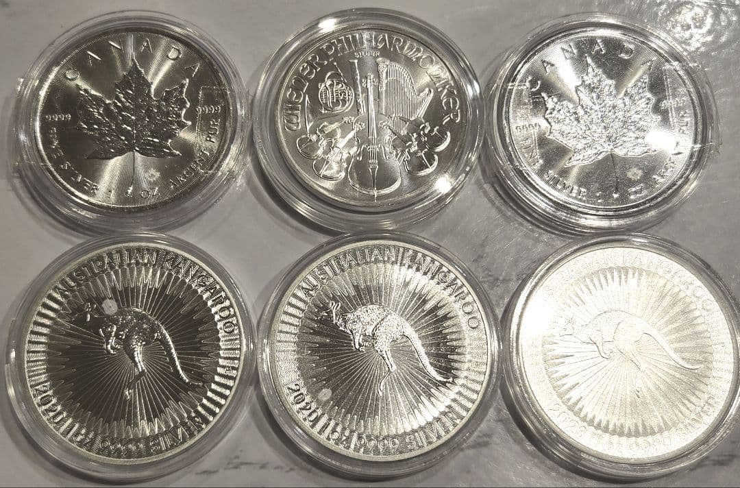 1オンス銀貨 6枚セット