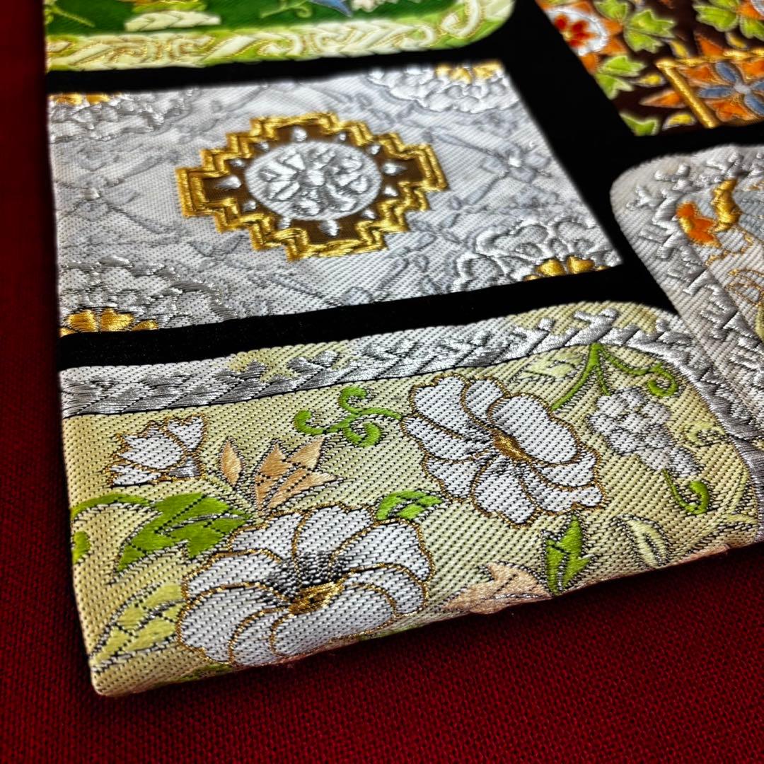高級　更紗袋帯 華やかな刺繍 袋帯 100%絹　美術織物　豪華刺繍帯