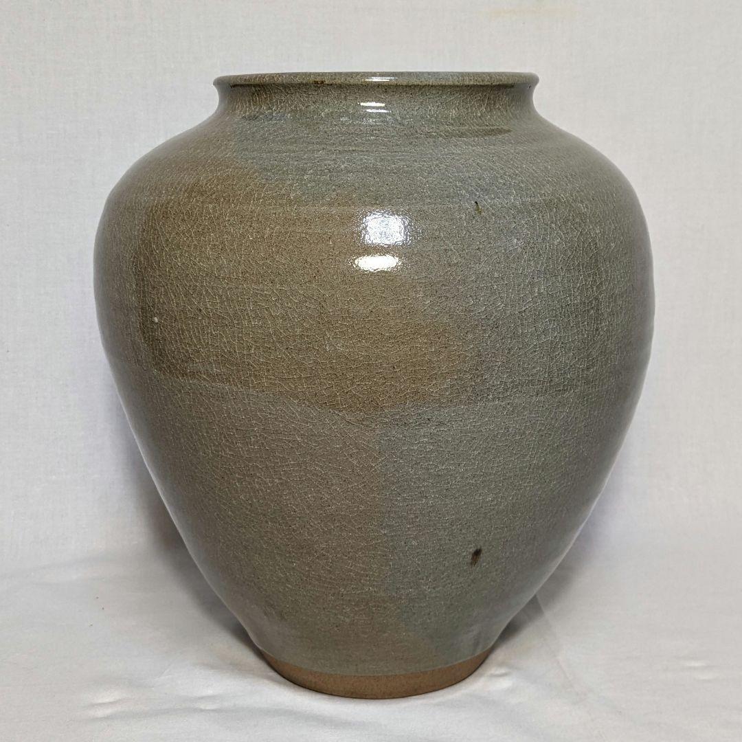 森香泉 虫明焼 壺 共箱 壷 絵付け 花器 フラワーベース 花瓶 華道具 茶道具