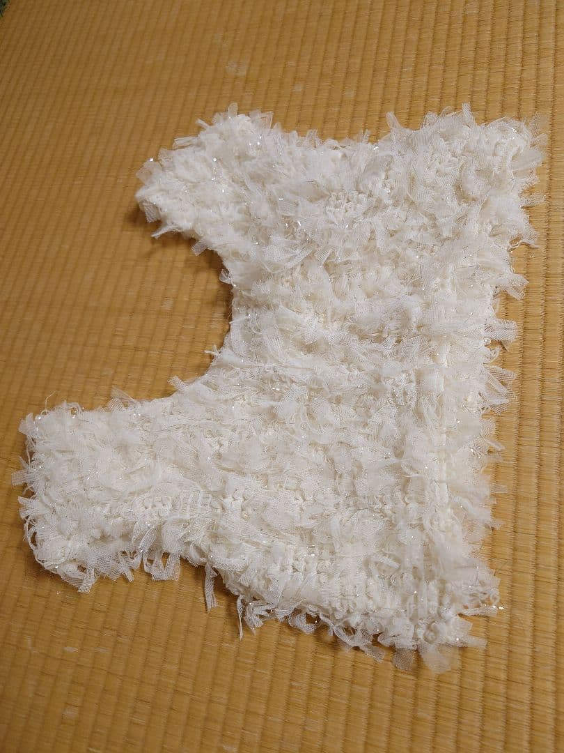 新品nianaフリンジグリッターベストセットドレス Lサイズ　結婚式　お呼ばれ