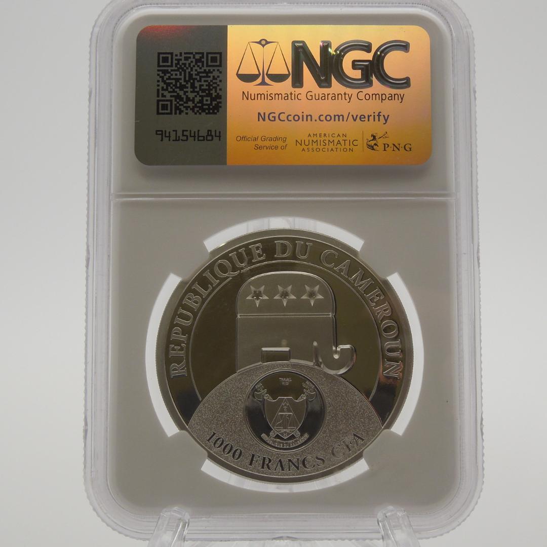2020 カメルーン ドナルド・トランプ 1000F銀貨－NGC PF70 UC