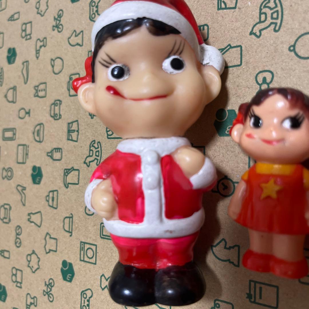 ペコちゃん　不二家　サンタ　ソフビ　レトロ