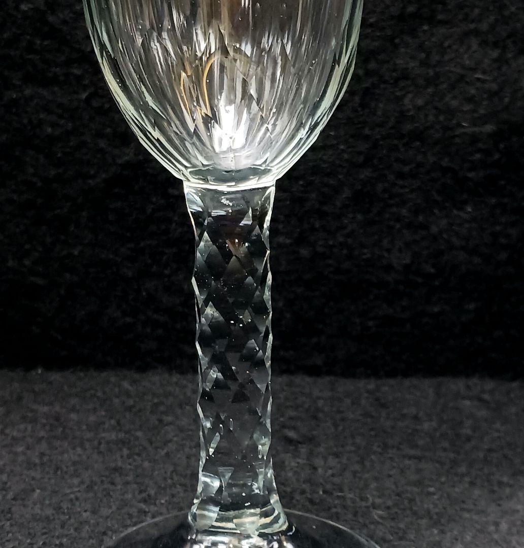 Y2590-6 オールドバカラ 金彩装飾 ステムグラス 高さ14㎝ 豪華金彩