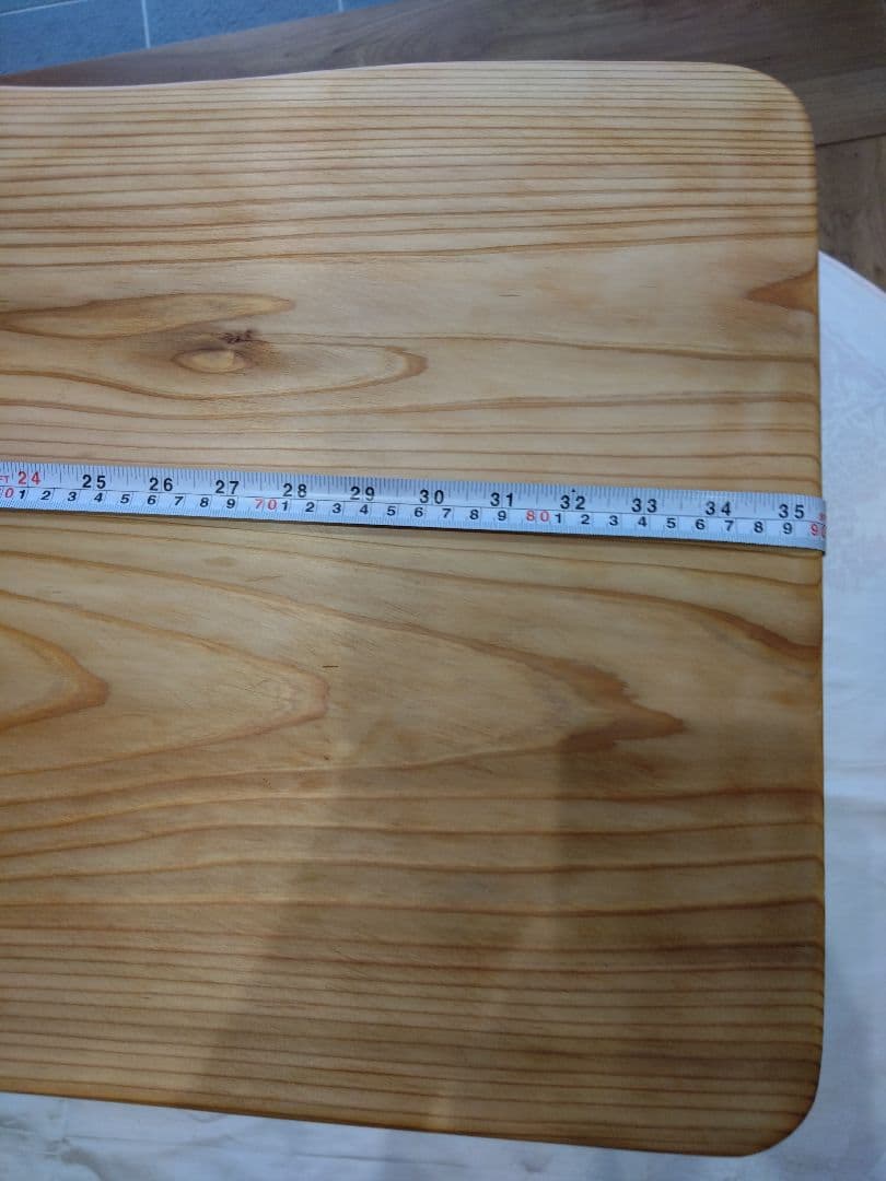 杉板のテーブル・檜の椅子セット　ねこさんになります❕