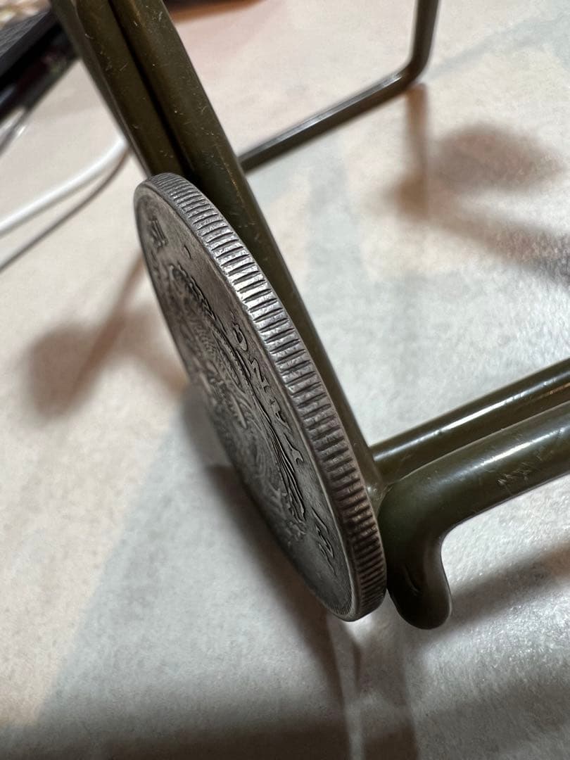 3460【中国銀貨・希少】光緒元宝　北洋造　庫平七銭二分銀貨　龍竜ドラゴン