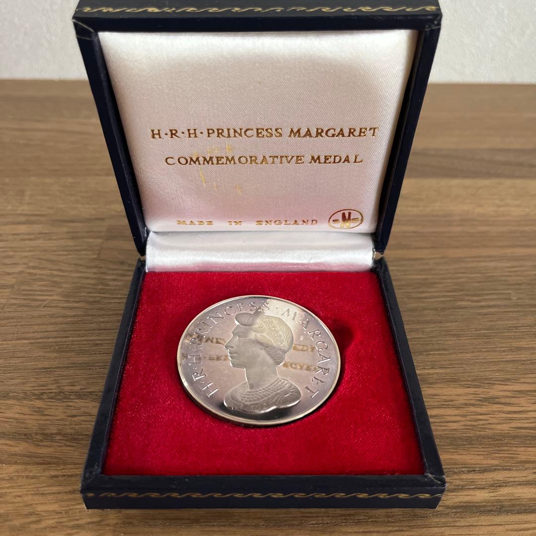 【希少・銀製】プリンセスマーガレット 訪日記念 メダル 1969年製 英国王室