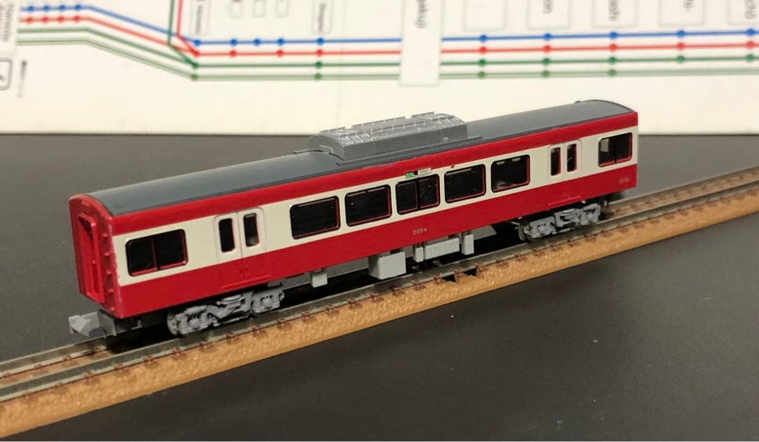 管理番号1635 京急2000形2扉車Nゲージ塗装キット素人組立品4両