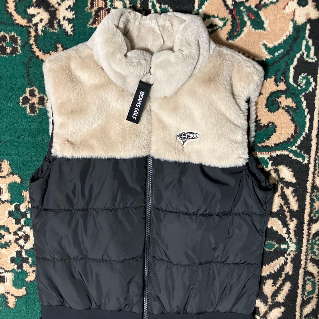 美品　ビームスゴルフ　ワンピース　ブラック　ファー