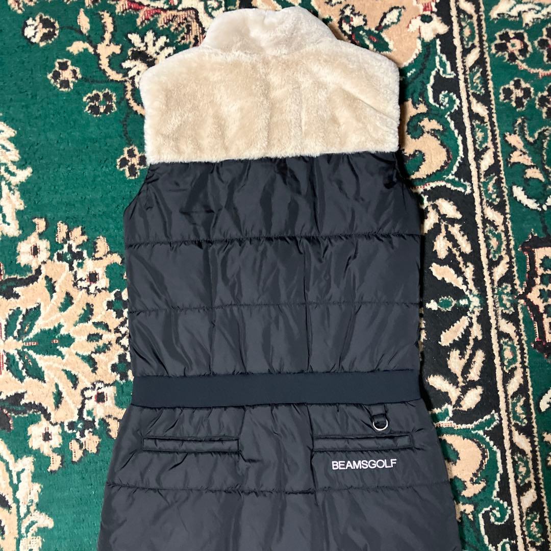 美品　ビームスゴルフ　ワンピース　ブラック　ファー