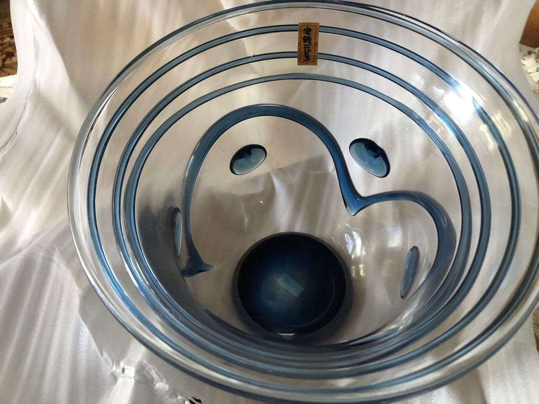 ［津軽びいどろ ワインクーラー］高精度ガラス細工 新品未使用　秋村実