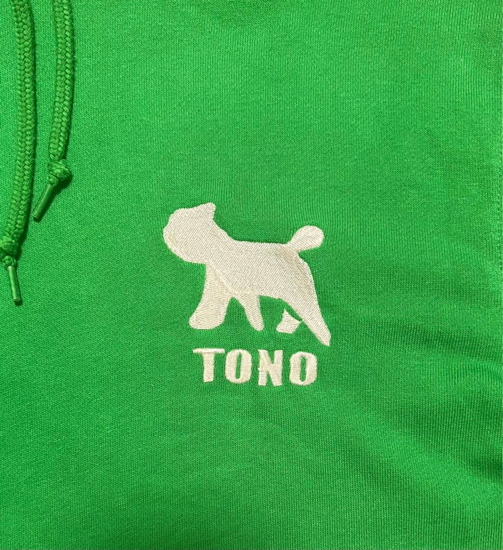 上田瞳コラボプルオーバーパーカー　グリーン　L