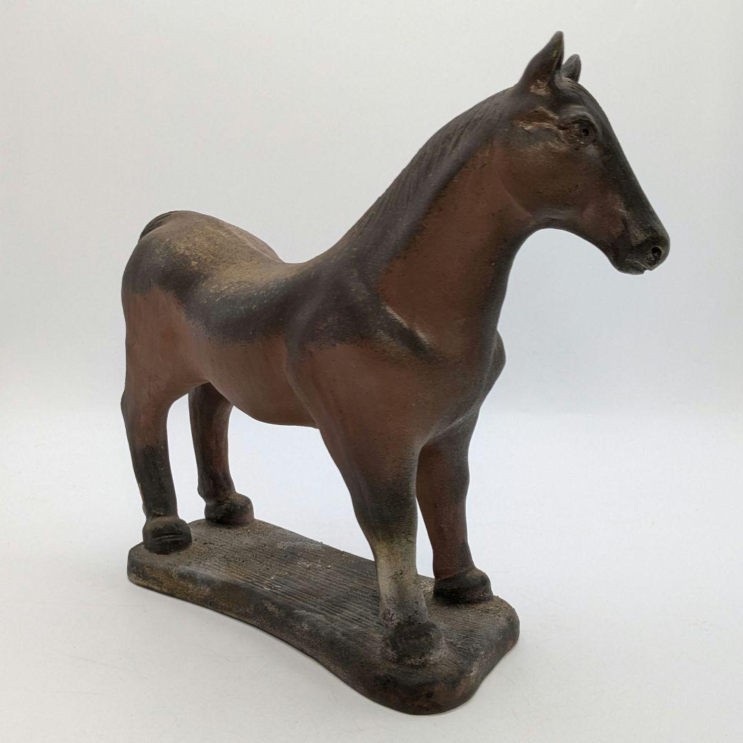 藤巻志邦 備前焼 午置物 馬 ウマ 細工物 縁起物 動物 陶彫 オブジェクト