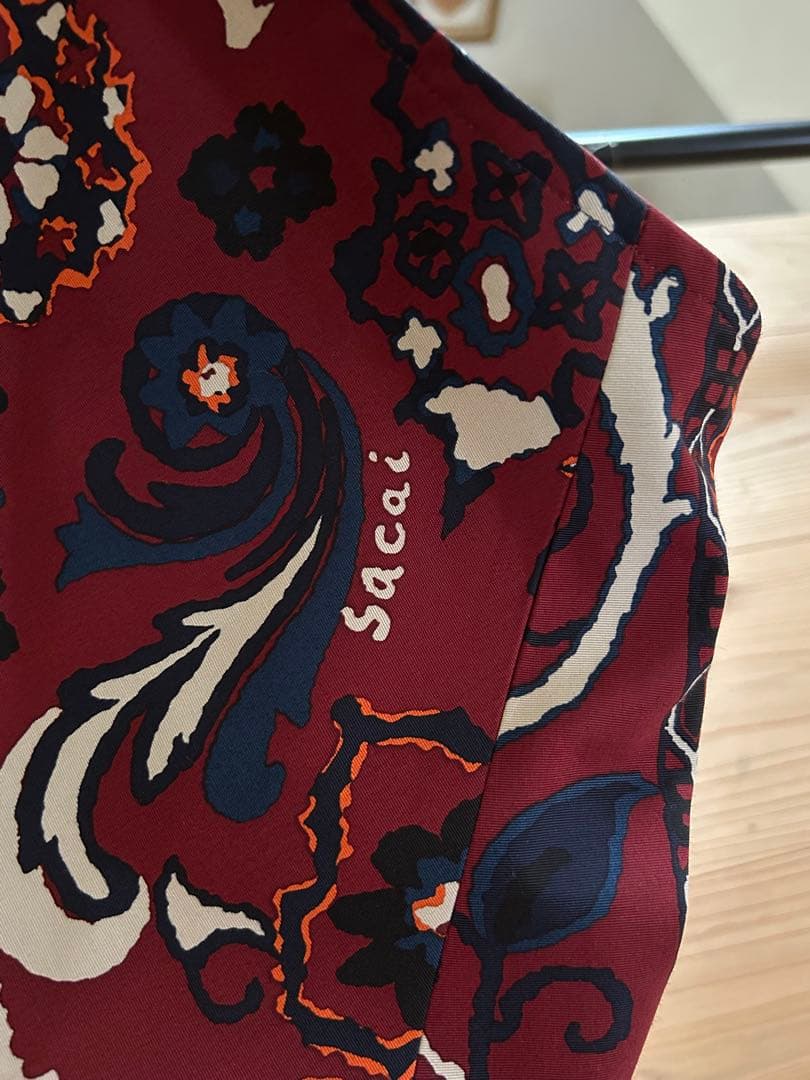 最終値下★sacaiタイトスカートフローラルFloral Print Skirt