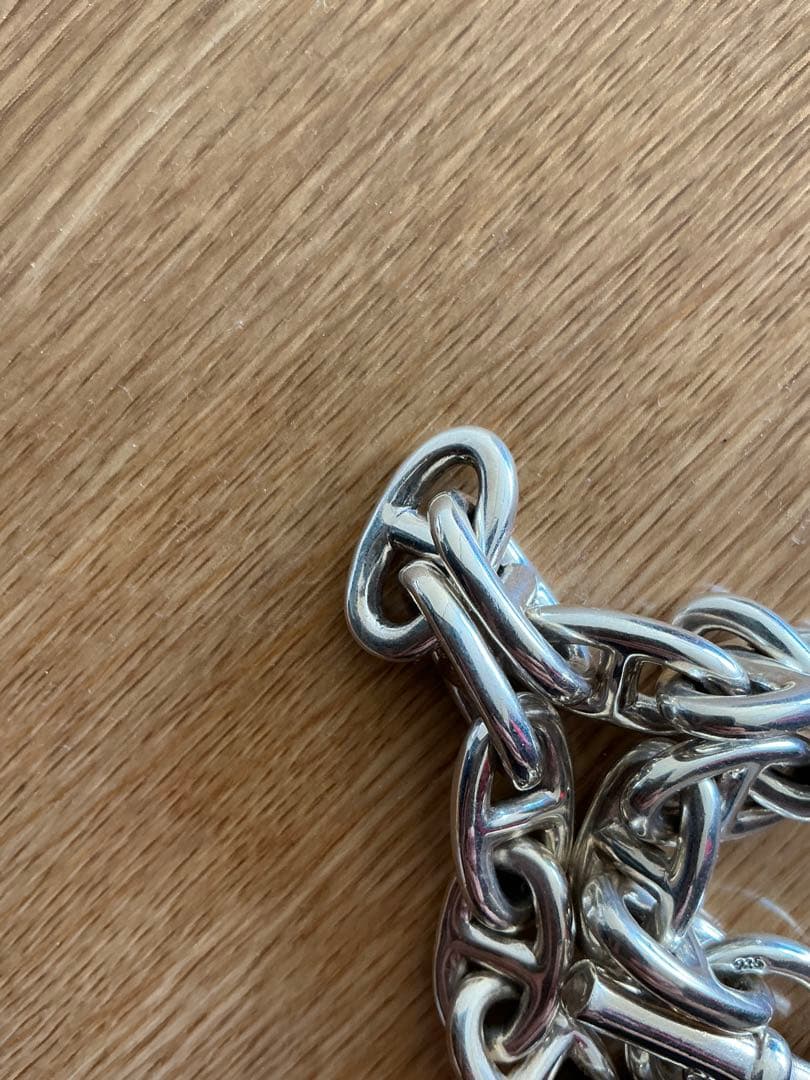 GM シルバー925 アンカーチェーンブレスレット シェーヌダンクル系