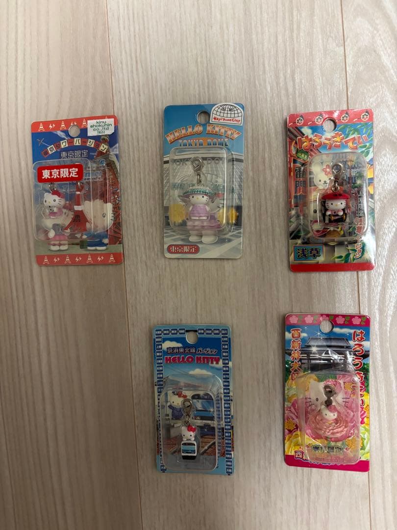 東京限定 ハローキティ ストラップ 5点まとめ売り
