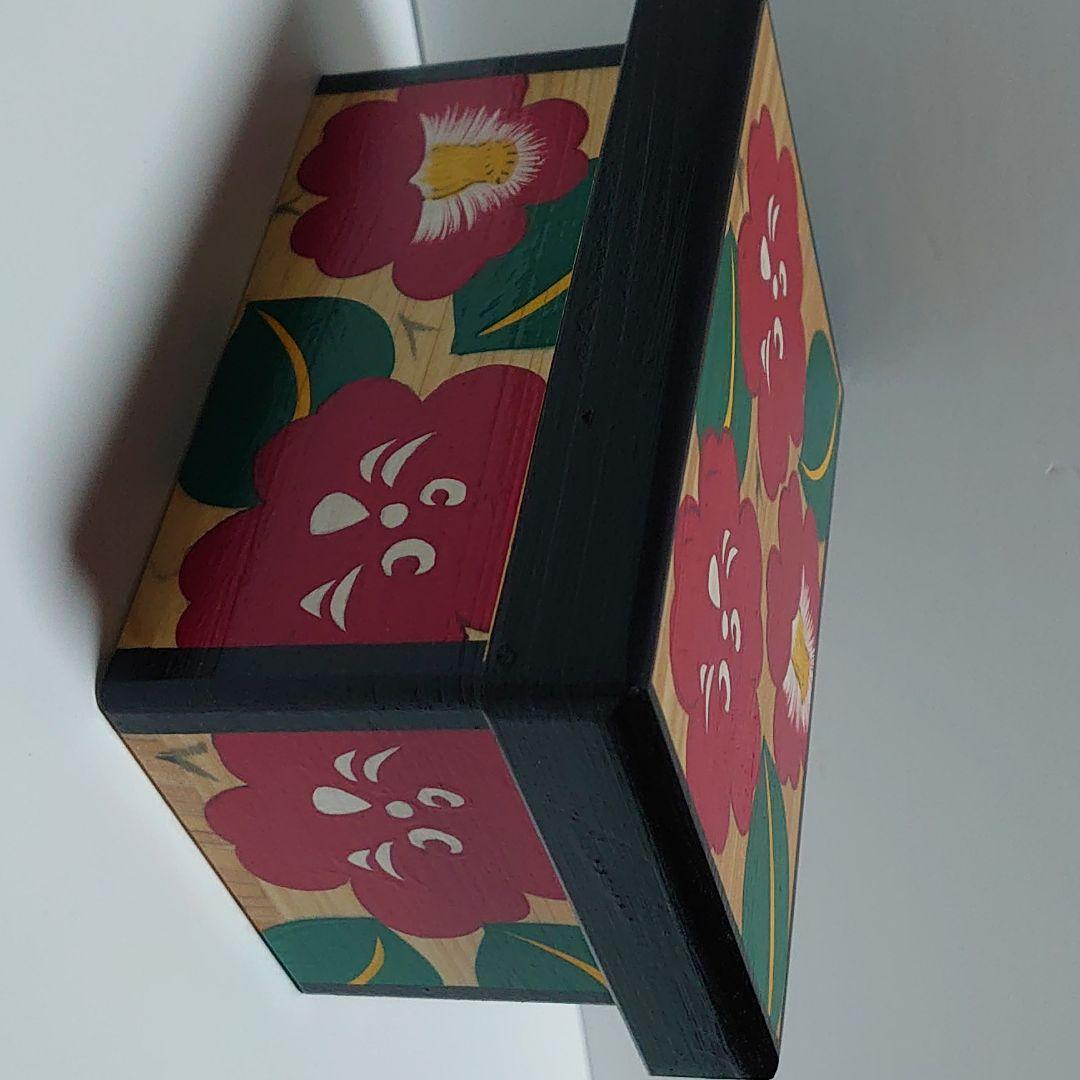 にゃーと日本のものづくり　花手箱　赤　大