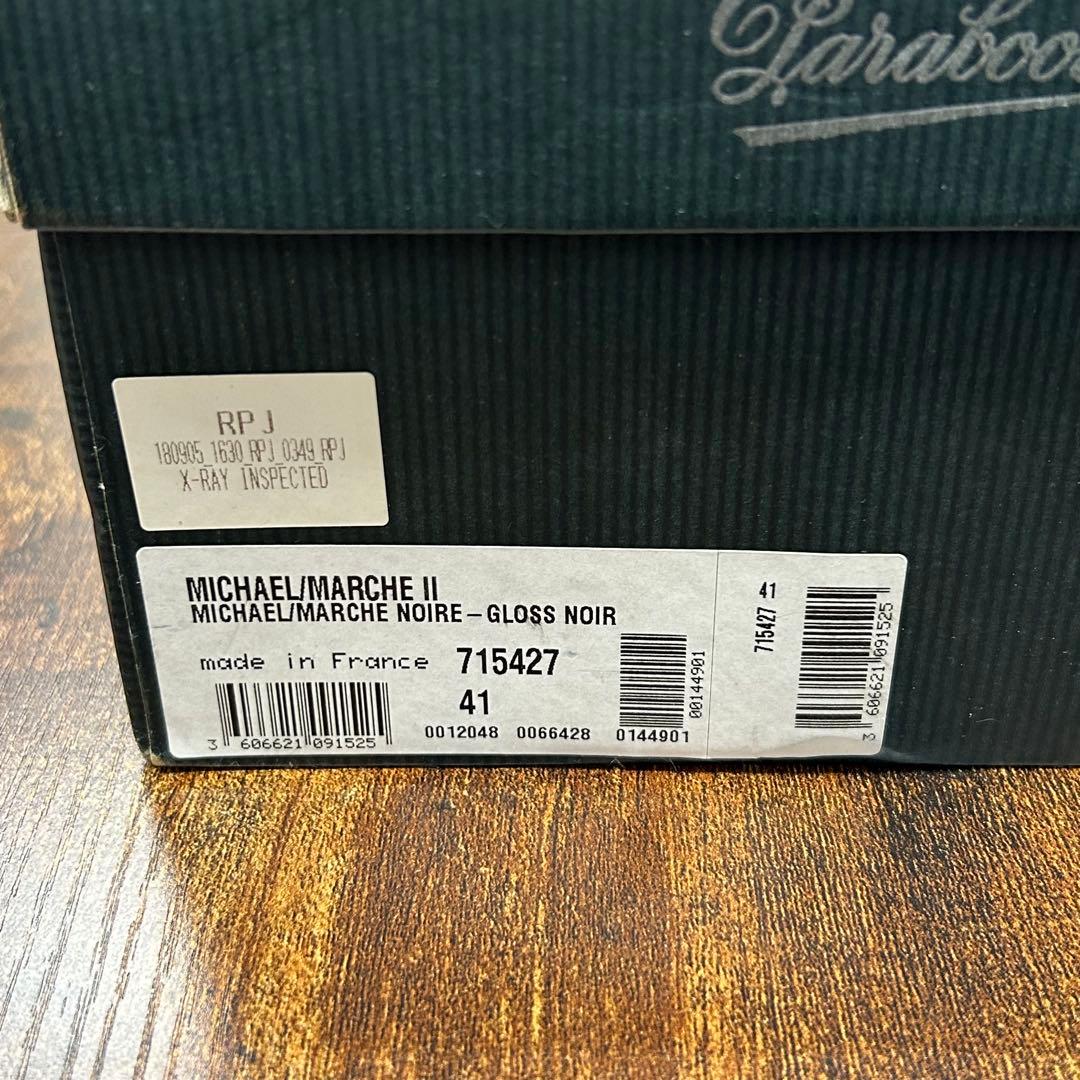 Paraboot パラブーツ MICHAEL Ⅱ ガラスレザー ブラック 41