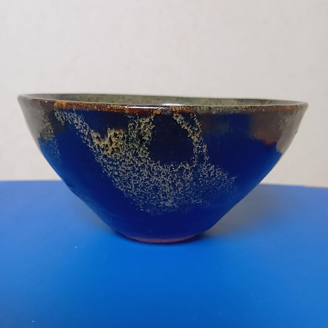 骨董品　天目茶碗　玳皮盞（たいひさん）茶道具　梅花鳳凰文瀬戸天目茶碗　極美品